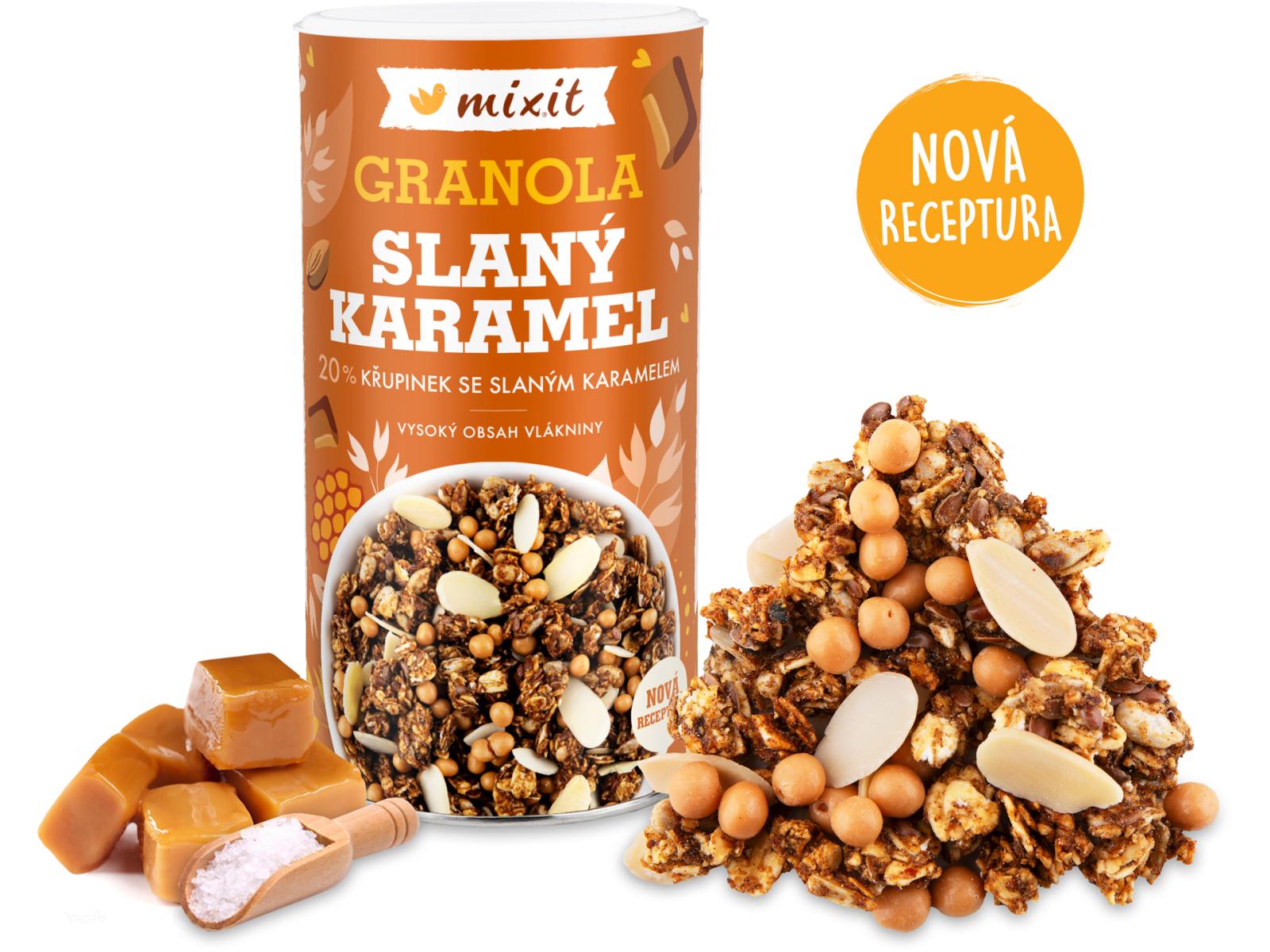 Mixit Mixit Granola z pece - Slaný karamel, 550 g 