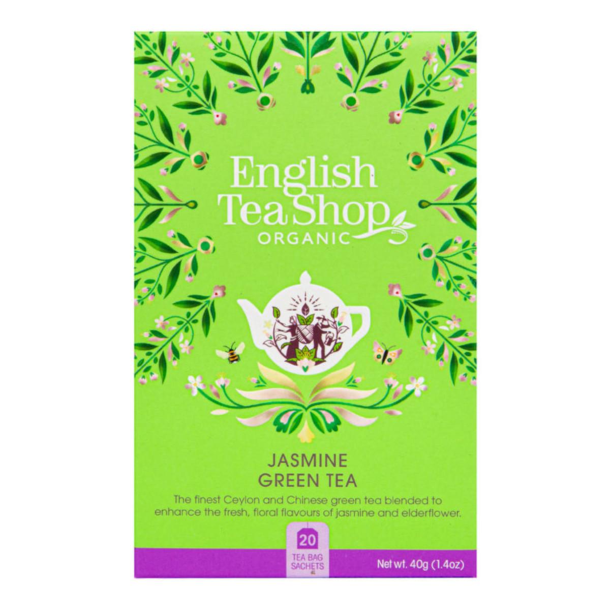 English Tea Shop Zelený čaj s jasmínem, bio 40 g, 20 ks