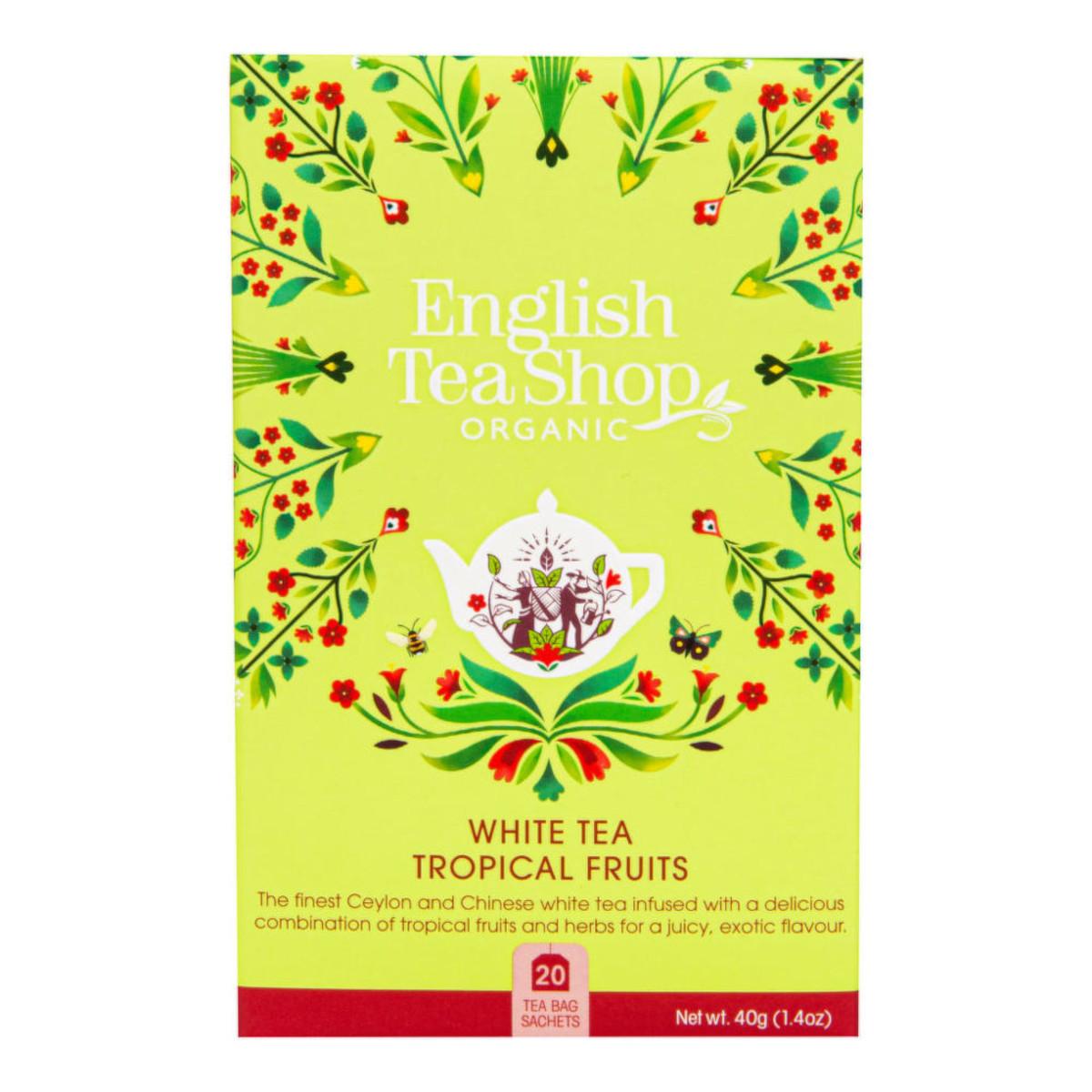 English Tea Shop Bílý čaj s tropickým ovocem, bio 40 g, 20 ks