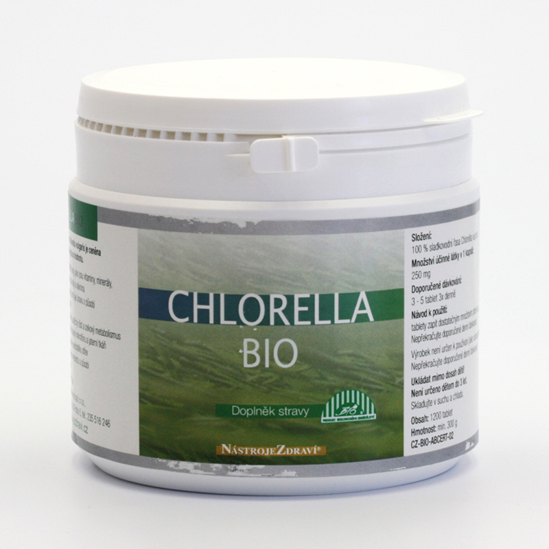 Nástroje Zdraví Chlorella extra bio, tablety 1200 ks, 300 g
