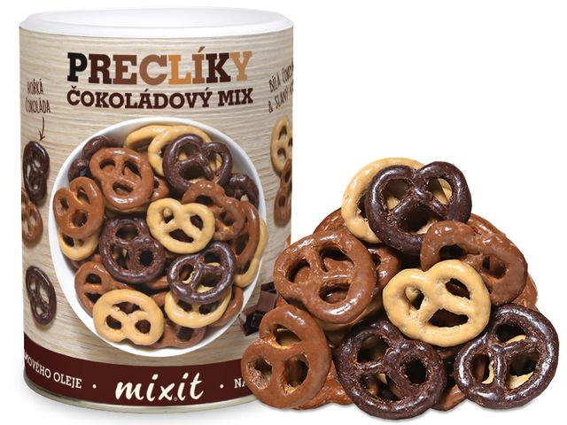 Mixit Mixit Mix preclíků v čokoládě, 250 g 