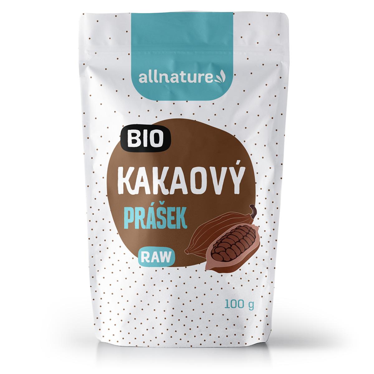 Allnature Allnature Kakaový prášek BIO RAW, 100 g 