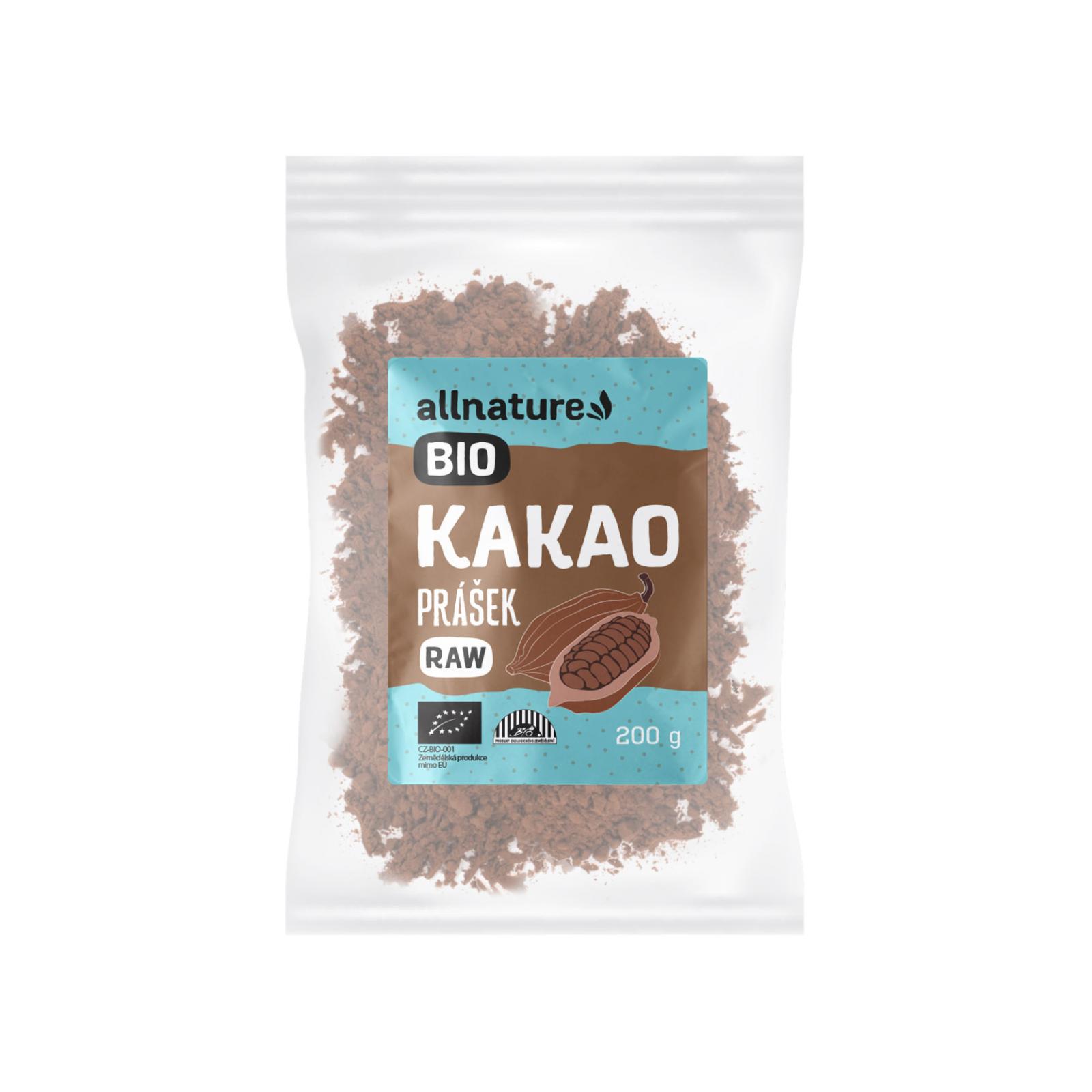 Allnature Allnature Kakaový prášek BIO RAW, 200 g 