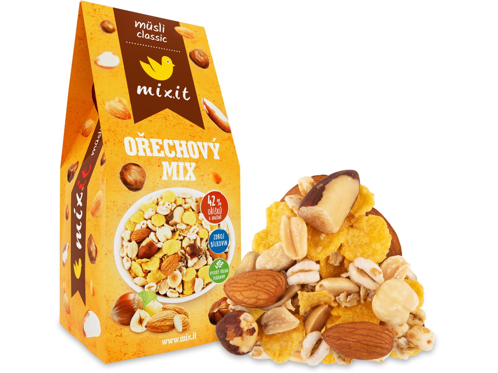 Mixit Mixit Müsli classic - Ořechový mix, 380g 