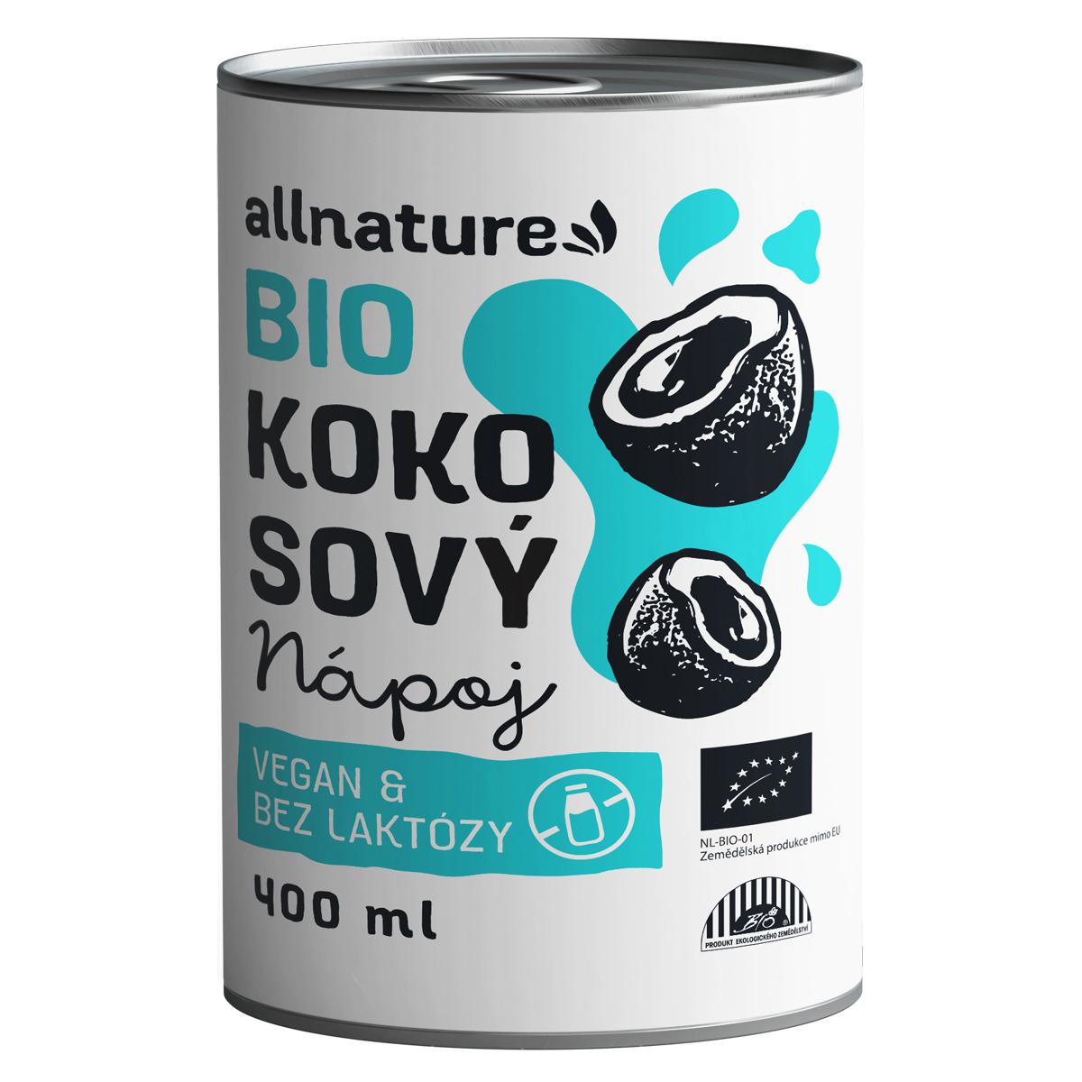 Allnature Allnature Kokosový nápoj BIO, 400 ml 