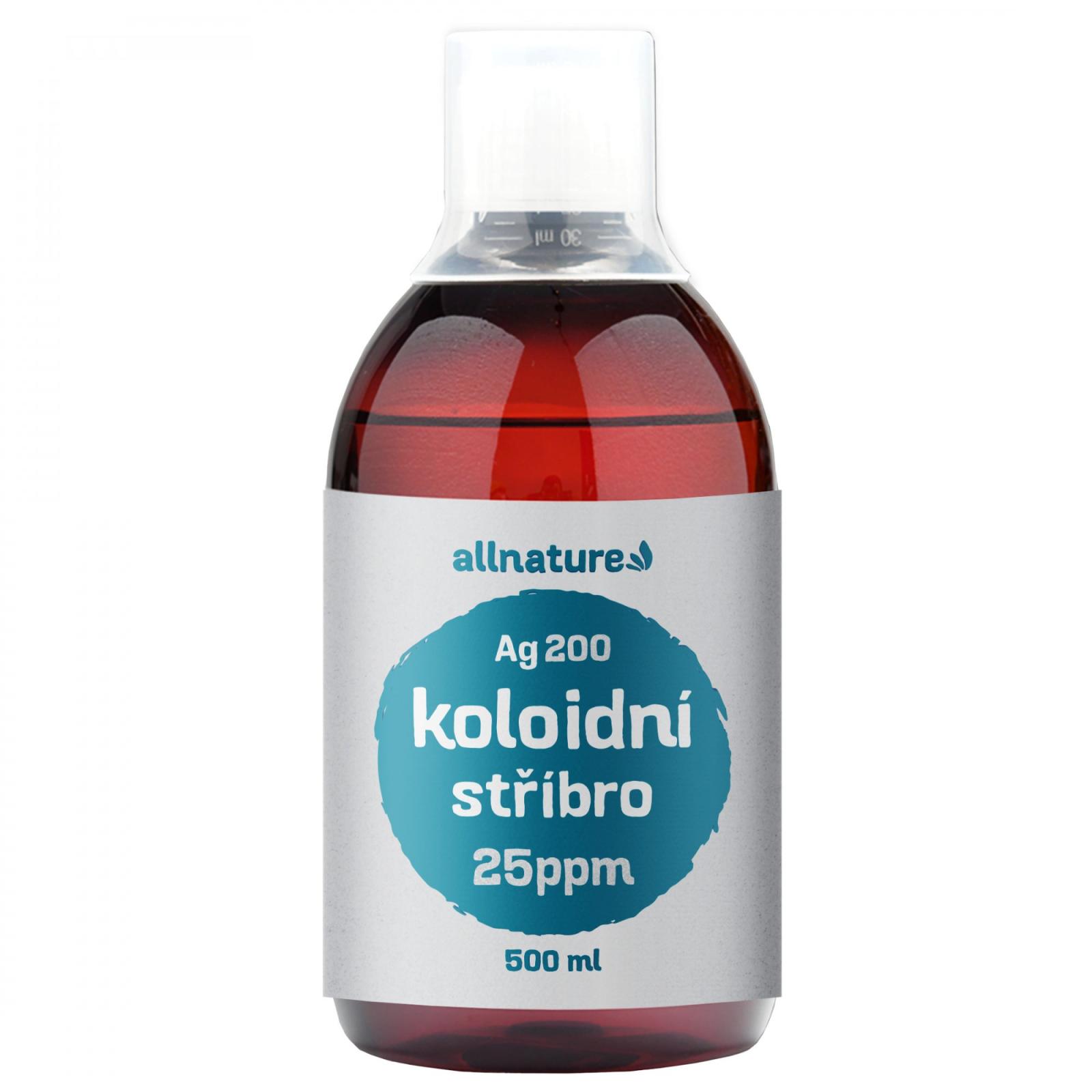 Allnature Allnature Koloidní stříbro Ag200 - 25 ppm, 500 ml 