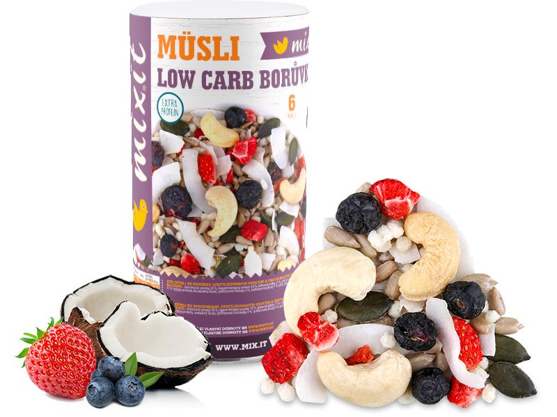 Mixit Mixit Müsli low carb - Borůvka, 400g 