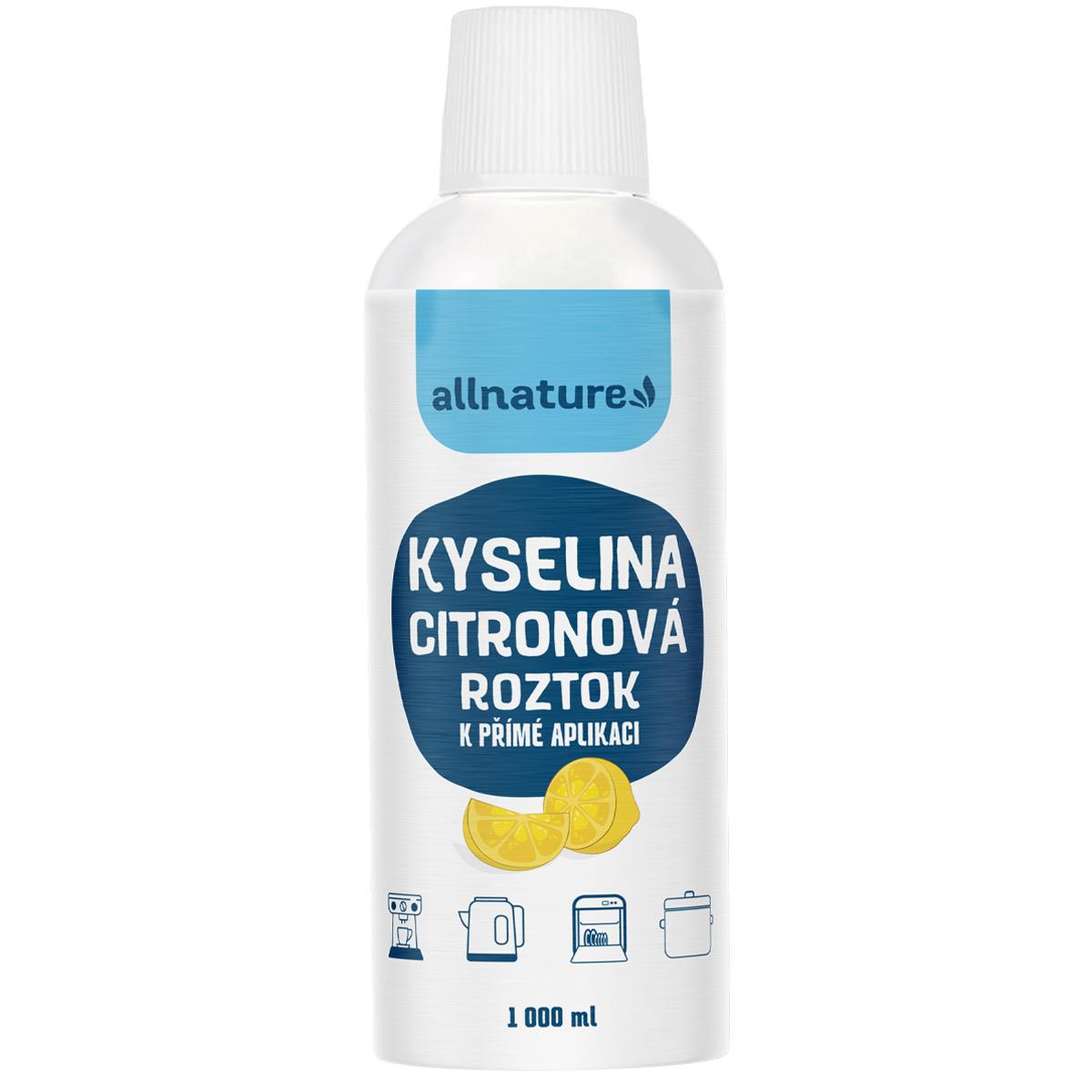 Allnature Allnature Kyselina citronová roztok, 1 l 