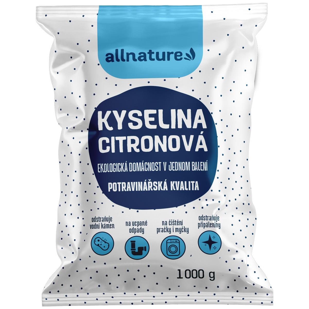 Allnature Allnature Kyselina citronová, 1000 g 