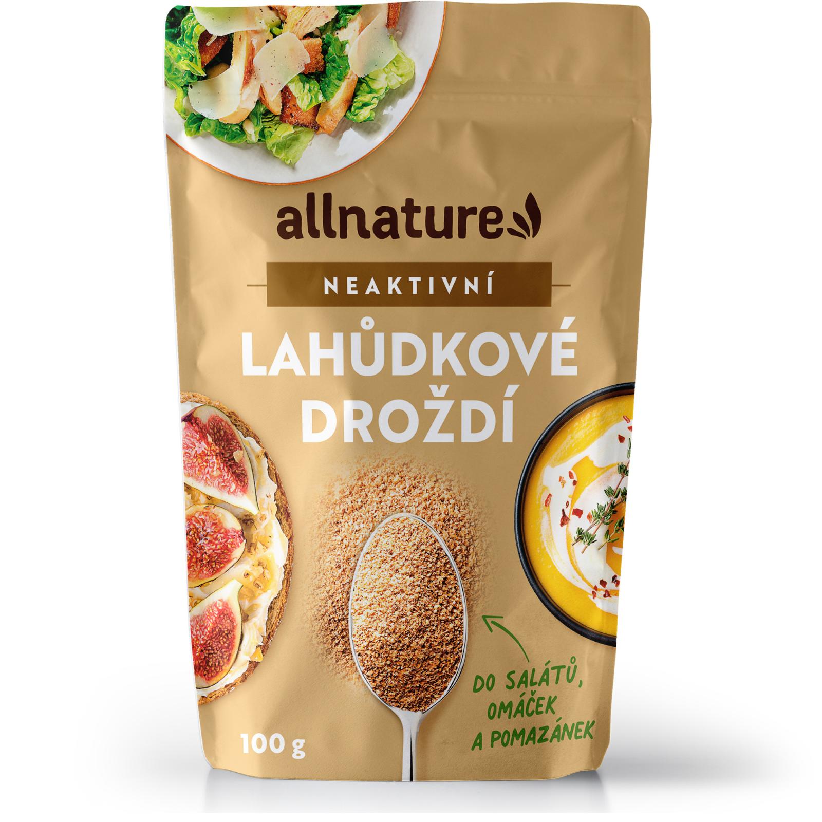 Allnature Allnature Lahůdkové droždí neaktivní, 100 g 