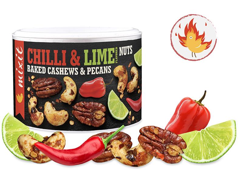 Mixit Mixit Oříšky z pece - Habanero chilli a limetka, 150g 