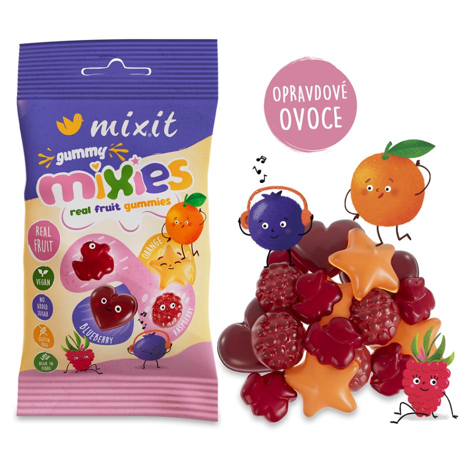 Mixit Mixit Ovocné Mixies - přírodní želé bonbony, 35 g 