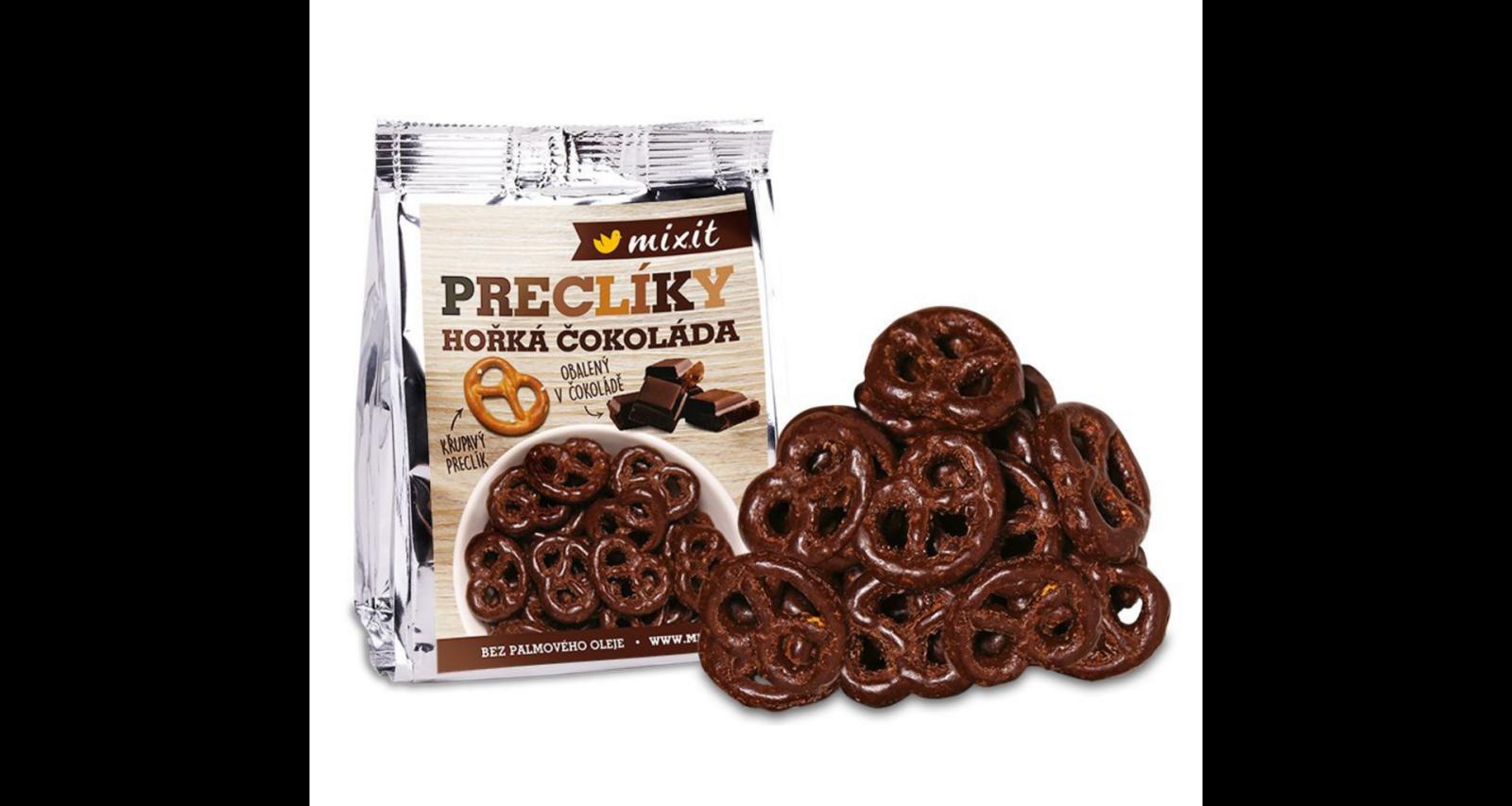 Mixit Mixit Preclíky - hořká čokoláda do kapsy, 70g 