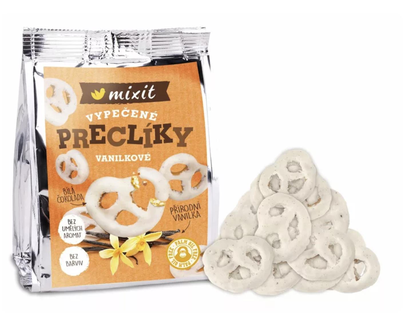 Mixit Mixit preclíky do kapsy Bílá čokoláda a vanilka, 70 g 