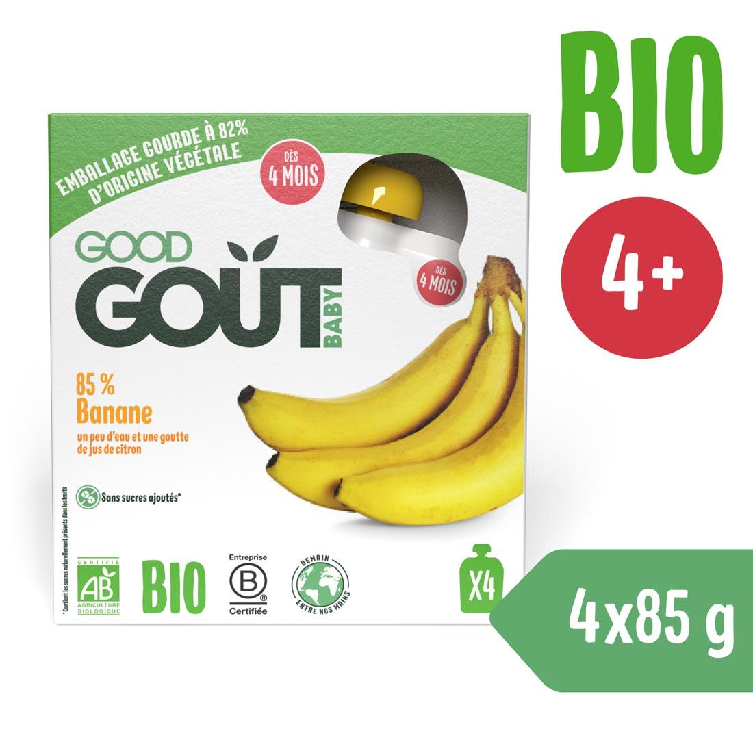 Good Gout Good Gout BIO Banán (4x85 g) 