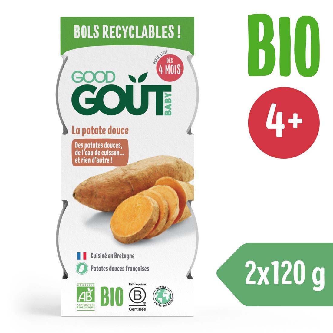 Good Gout Good Gout BIO Batátové pyré (2x120 g) 