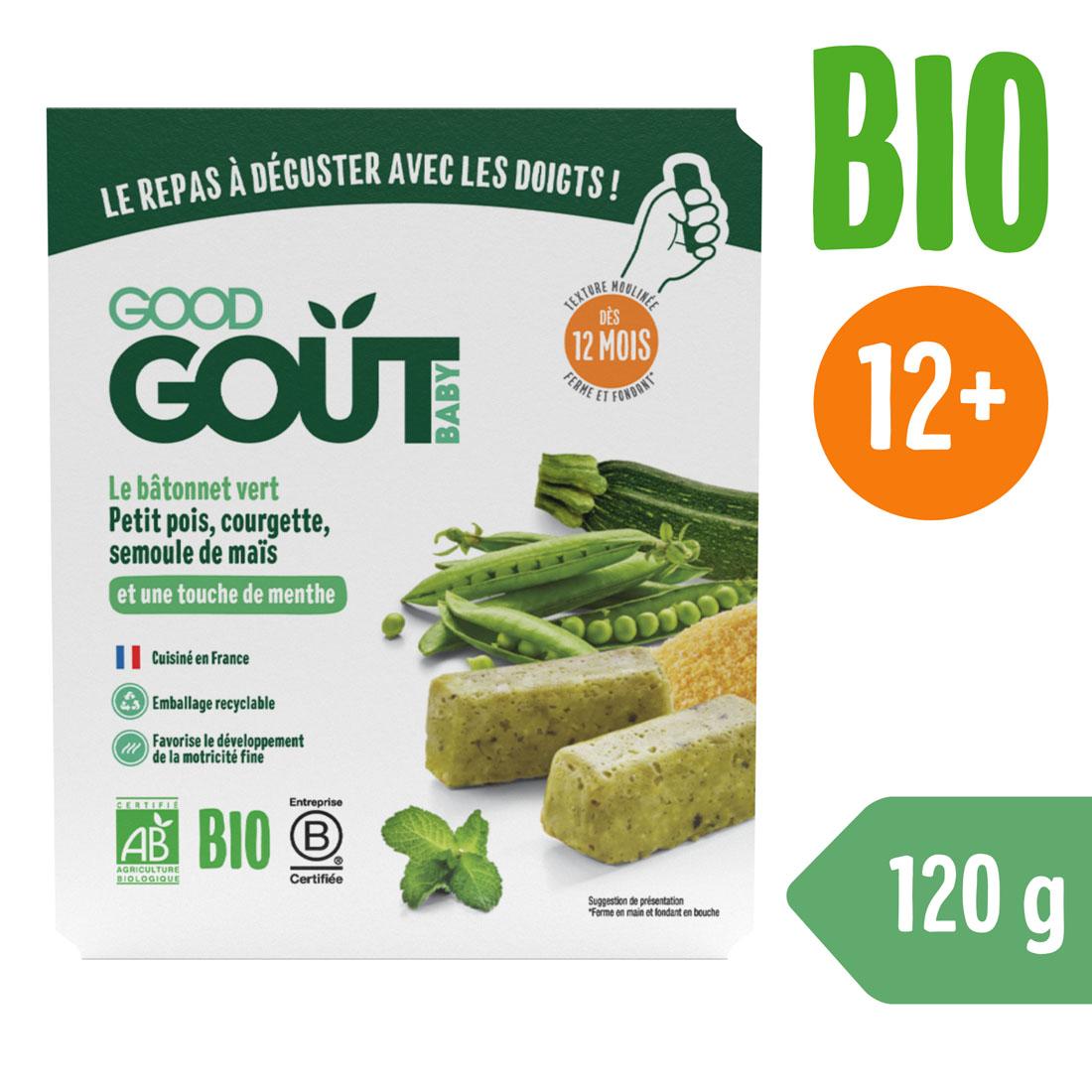 Good Gout Good Gout BIO BLW Tyčinky z hrášku a cukety (120 g) 