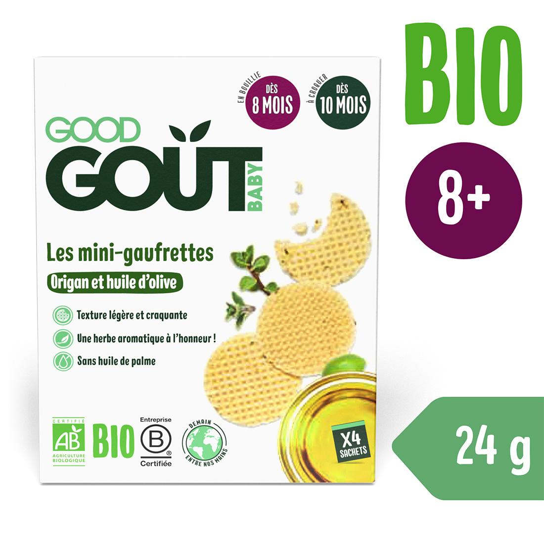 Good Gout Good Gout BIO Wafle s oregánem a olivovým olejem (24 g) 