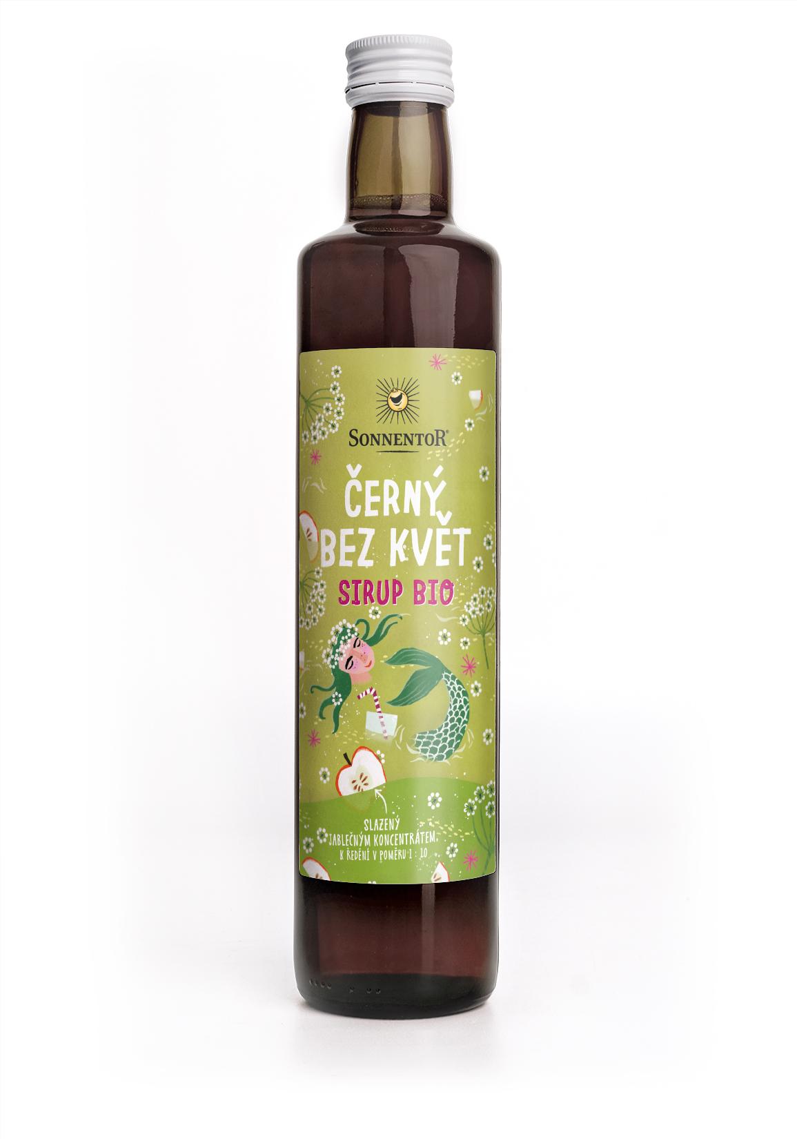 Sonnentor Černý bez květ sirup bio 500 ml 