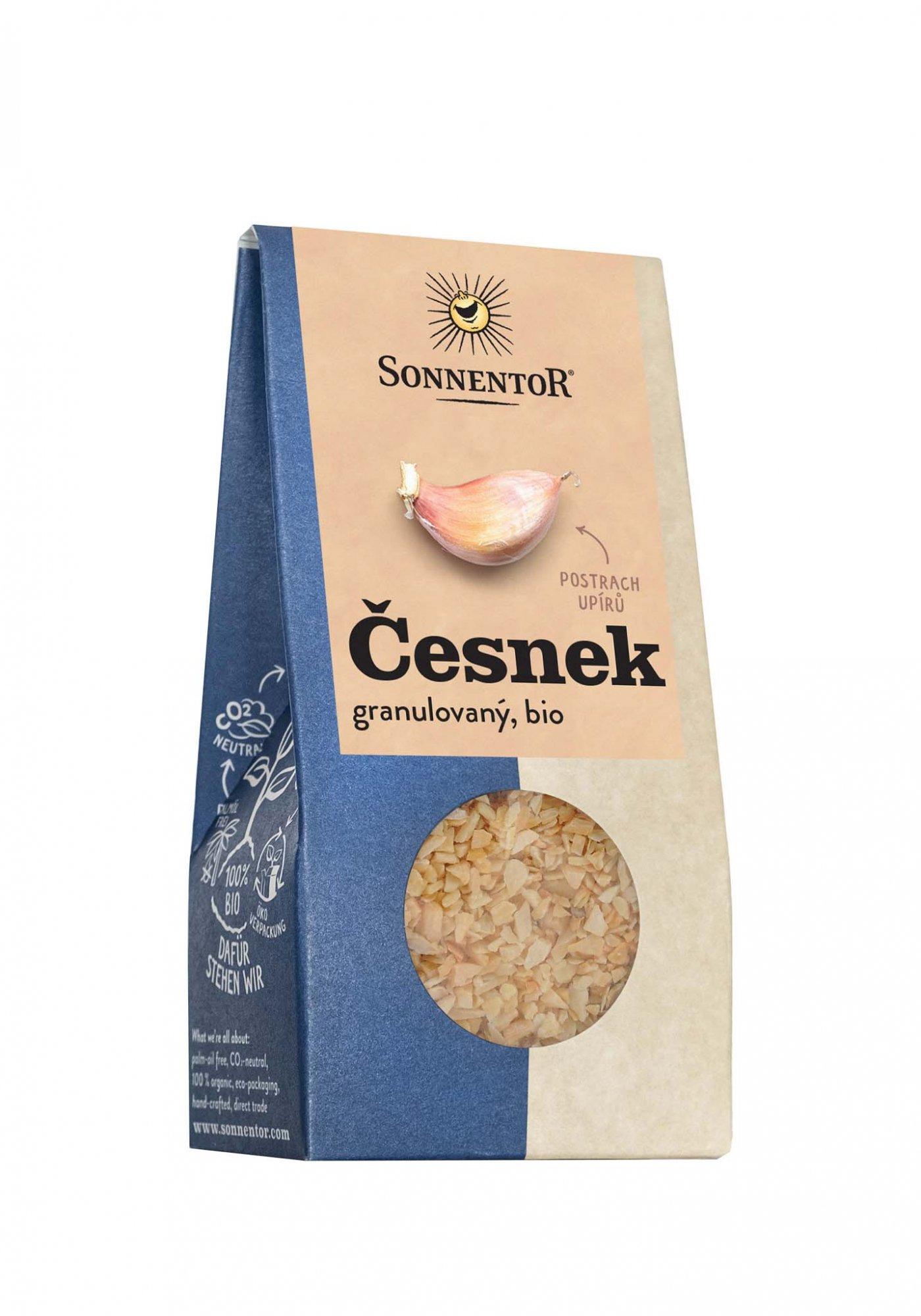 Sonnentor Česnek bio, granulovaný 40g 