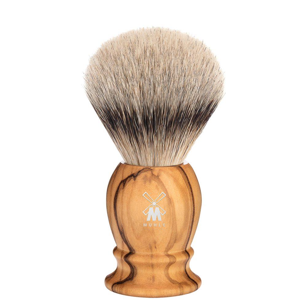 Mühle Mühle Malá štětka na holení Classic z jezevčích štětin (silvertip badger, olivové dřevo) 