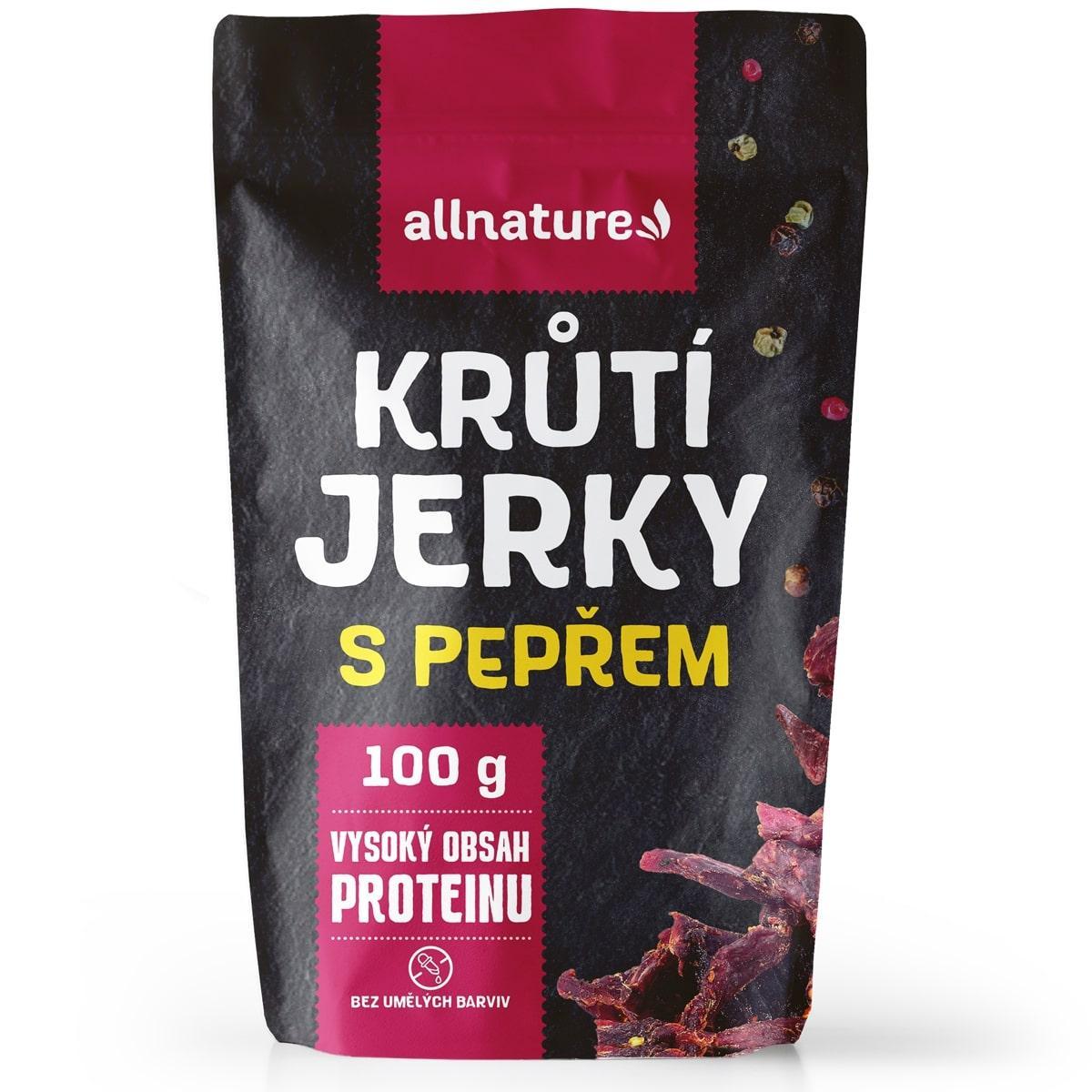 Allnature Allnature TURKEY pepper Jerky, 100 g 