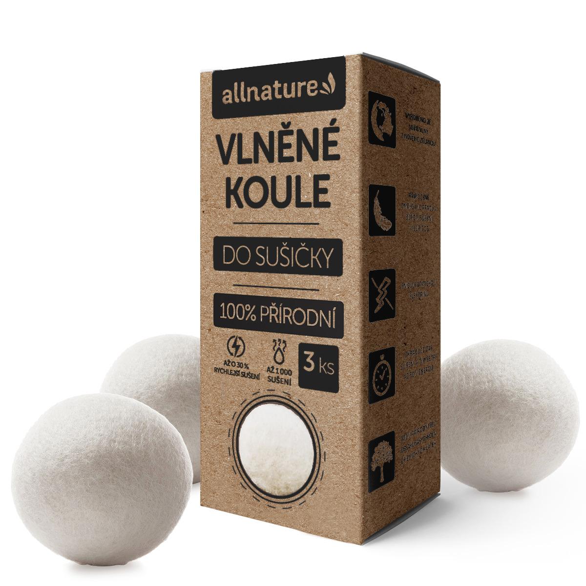 Allnature Allnature Vlněné koule do sušičky, 3 ks 