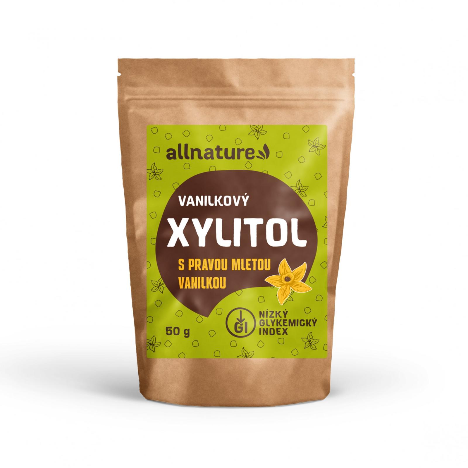 Allnature Allnature Xylitol s mletou vanilkou, 50 g 