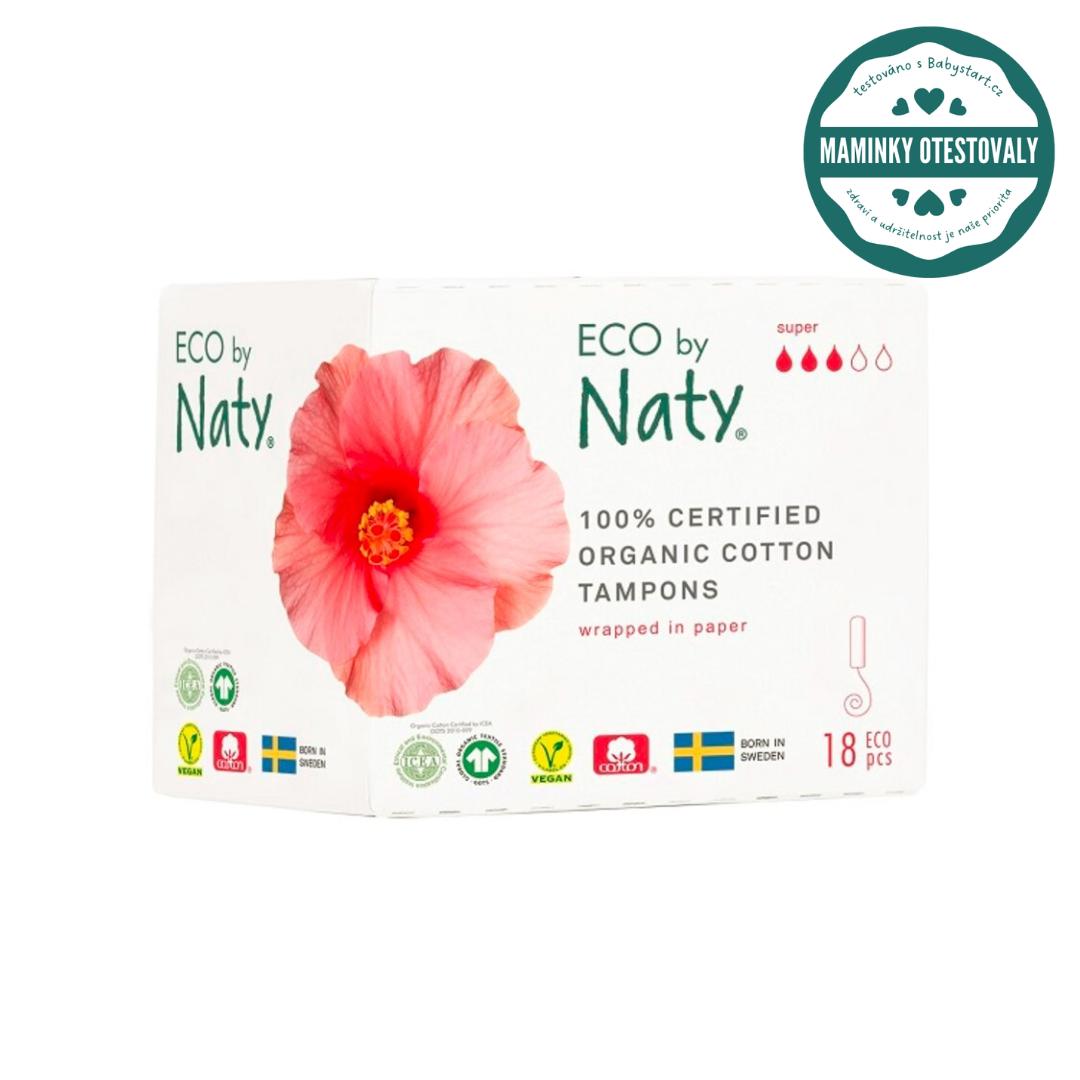 Eco by Naty Dámské tampóny ECO by Naty (18 ks) - super 