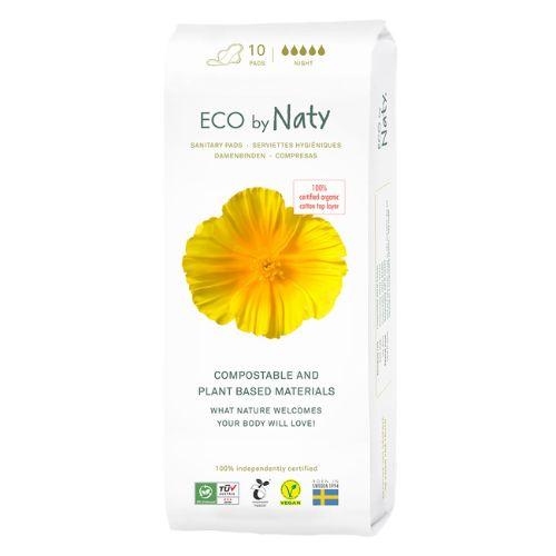 Eco by Naty Dámské vložky ECO by Naty (10 ks) - noční 