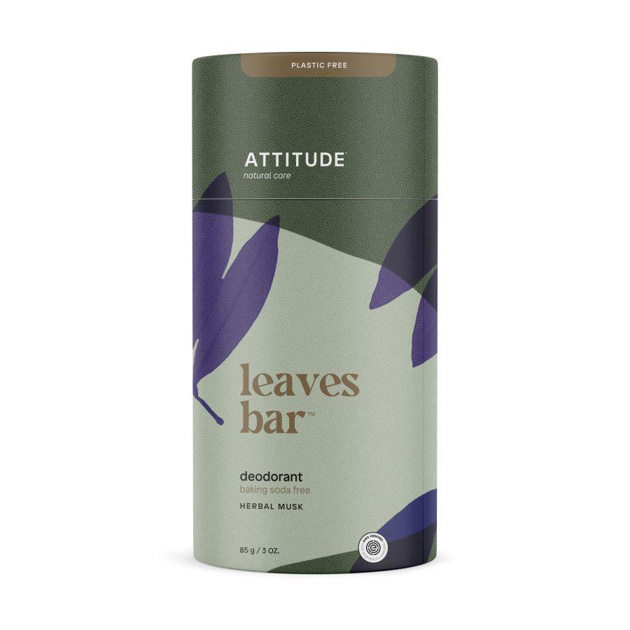 Attitude ATTITUDE Leaves bar Přírodní tuhý deodorant s vůní bylinek, 85g 