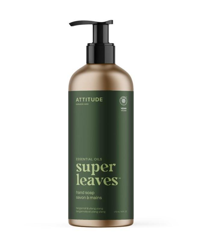 Attitude ATTITUDE Super leaves Essentials Přírodní mýdlo na ruce Bergamot & Ylang Ylang, 473ml 