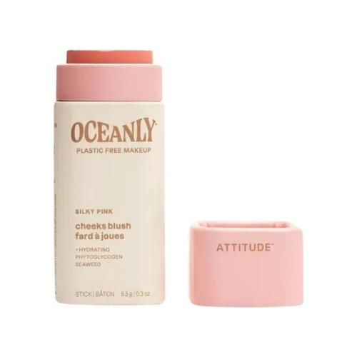 Attitude ATTITUDE Tuhá krémová tvářenka Oceanly – Silky Pink, 8,5g 