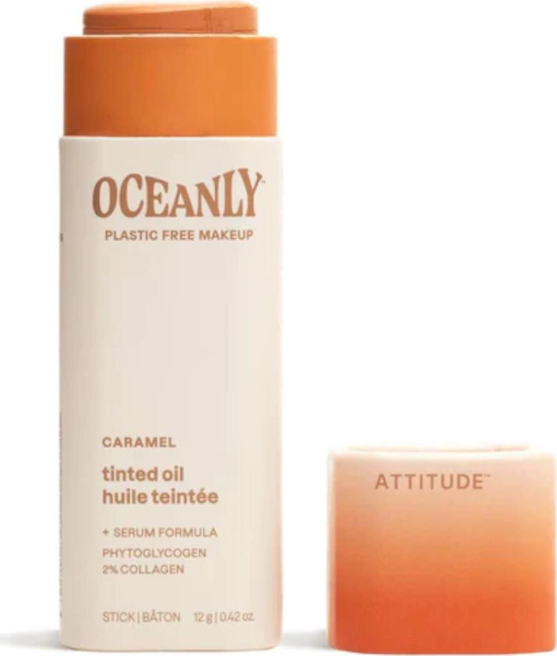 Attitude ATTITUDE Tuhé tónující olejové sérum Oceanly – Caramel, 12g 