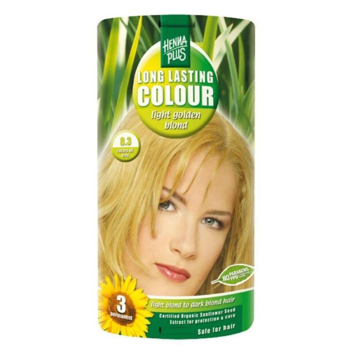 Henna Plus Dlouhotrvající barva Světle zlatá blond 8.3 100 ml
