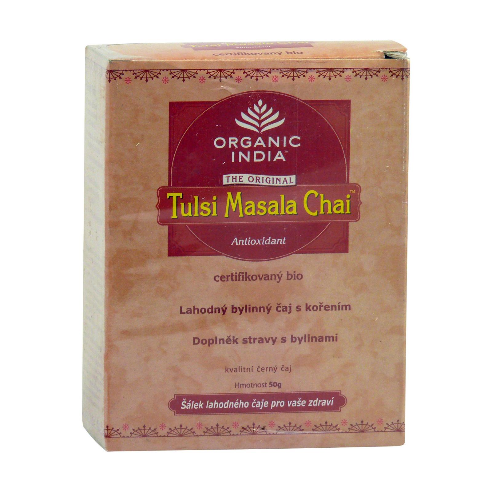 Organic India Čaj Tulsi Chai Masala, sypaný bio 50 g