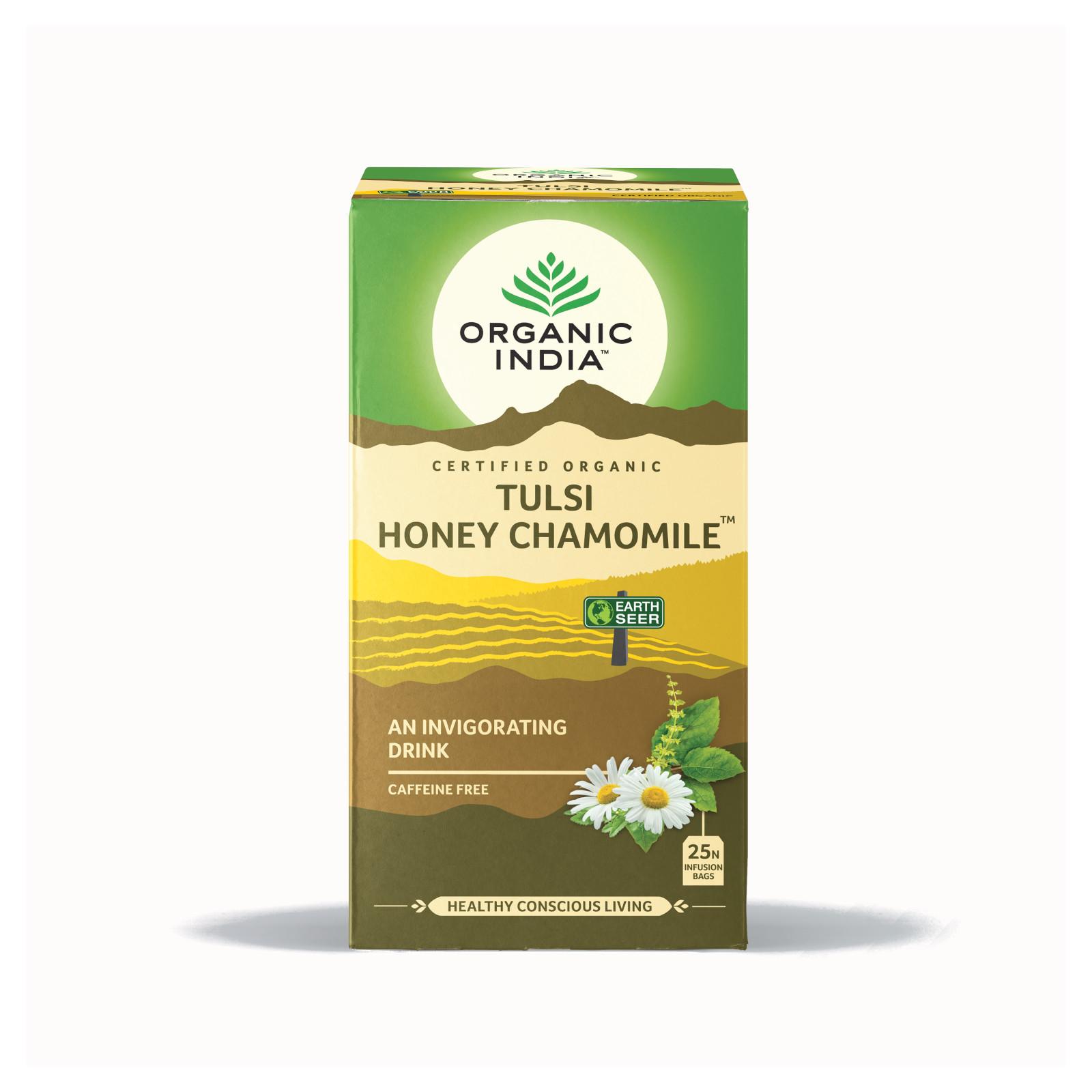 Organic India Čaj Tulsi Honey Chamomile, bio 30,6 g, 25 ks