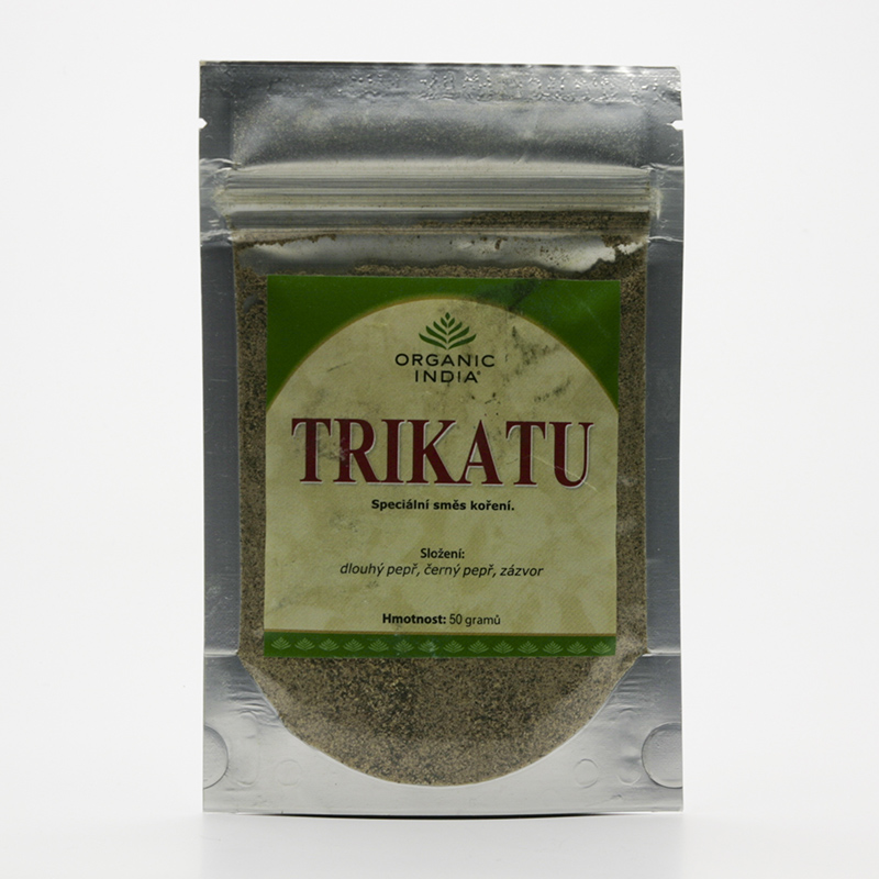 Organic India Trikatu směs koření, bio 50 g