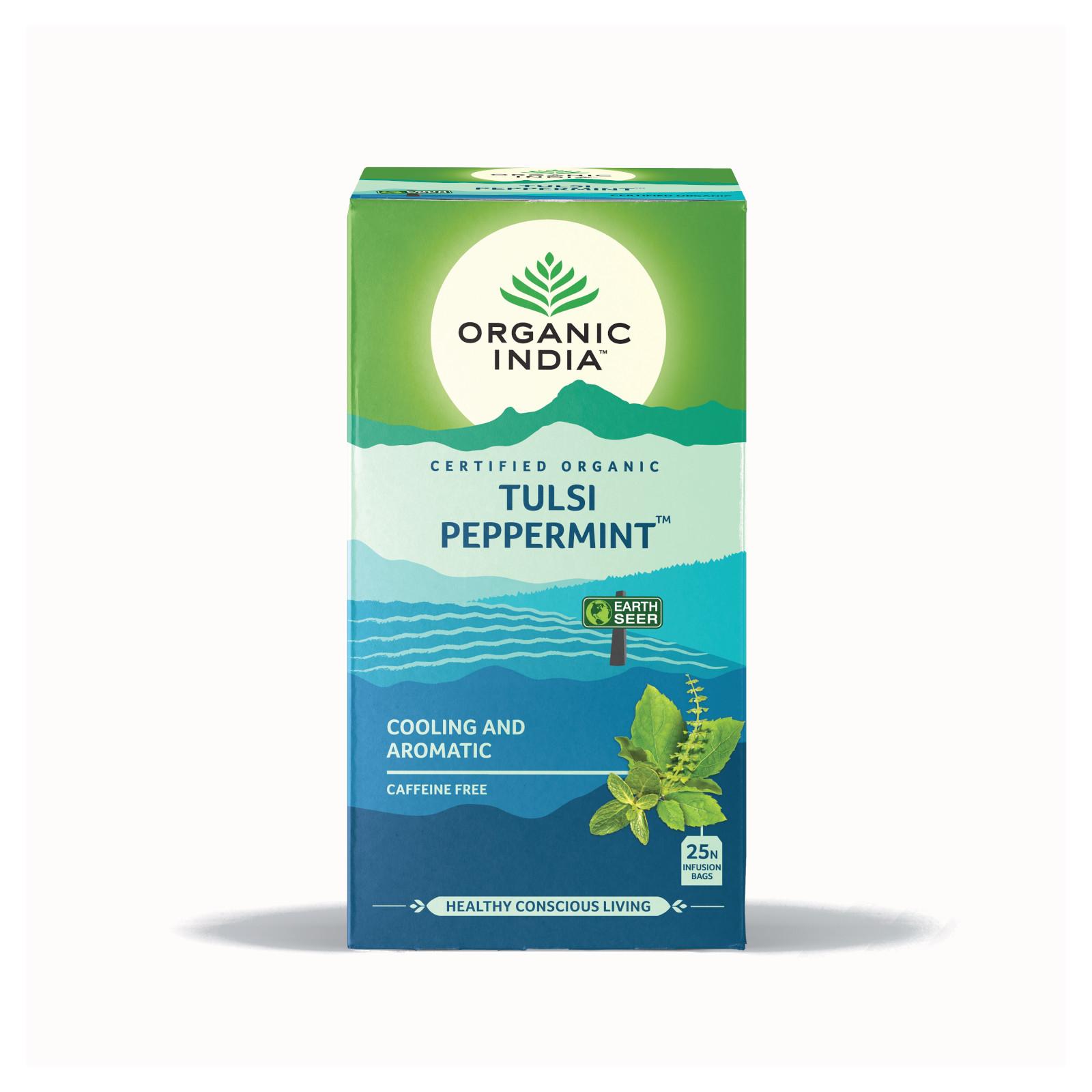 Organic India Čaj Tulsi Peppermint, bio 30,6 g, 25 ks