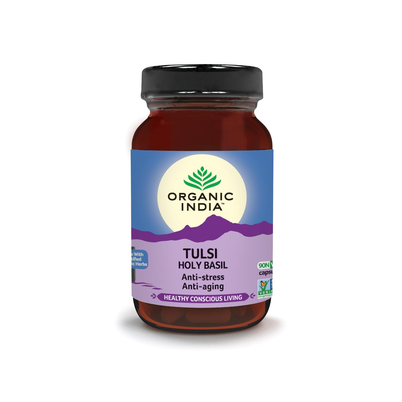 Organic India Tulsi, kapsle 60 ks, 24 g