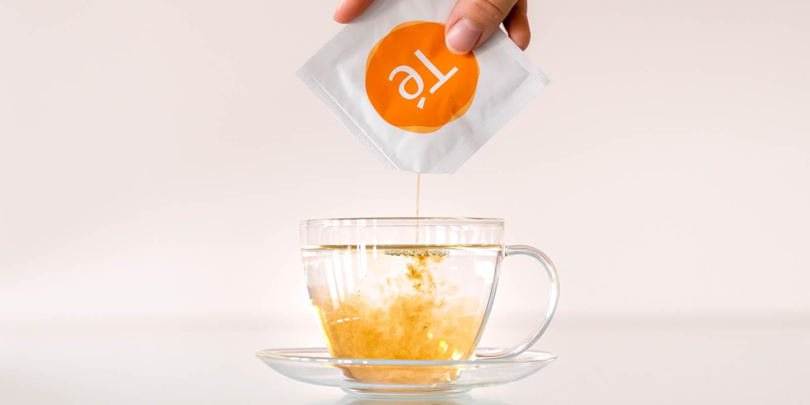čaj, český startup čaj, Fluidum Té, připravený čaj
