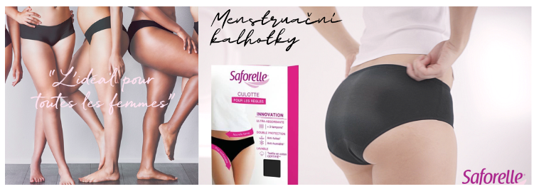 Dárek k nákupu menstruačních kalhotek Saforelle