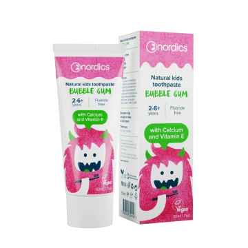 Nordics oral care Dětská přírodní Zubní pasta Bubble Gum NORDICS 50 ml 