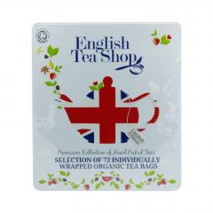 English Tea Shop Dárková sada čajů Diamond Jubilee, plechová kazeta, bio 132 g, 72 ks