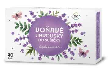EcoHAUS EcoHaus Voňavé ubrousky do sušičky, Božská levandule, 40 ks 