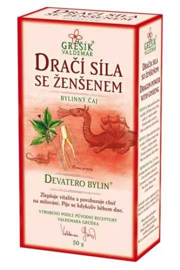 Grešík GREŠÍK Dračí síla se ženšenem sypaný bylinný čaj, 50 g 
