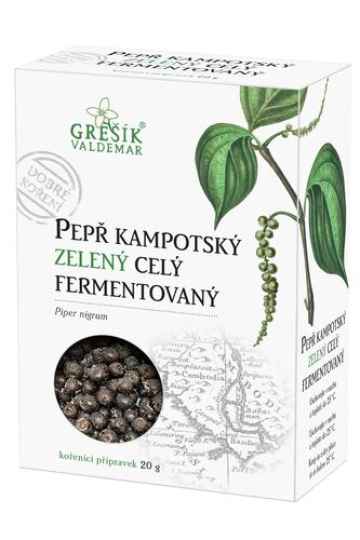 Grešík GREŠÍK Pepř kampotský zelený celý fermentovaný, 20 g 