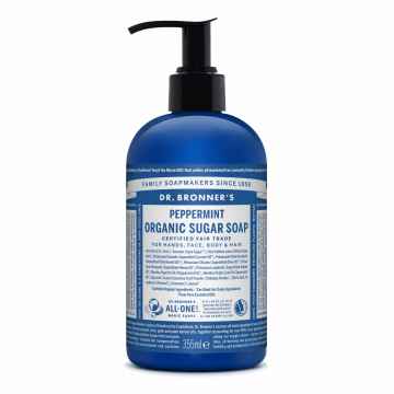 Tekuté mýdlo na tělo i vlasy Shikakai, Spearmint-Peppermint 355 ml