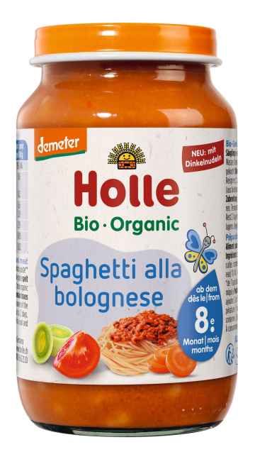 Holle Bio Holle Bio Boloňské špagety pro děti od 8. měsíce, 220 g 