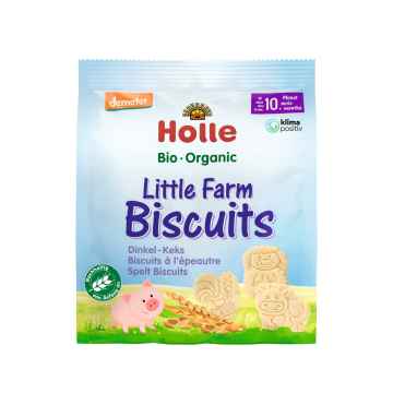 Holle Bio Holle Bio Little Farm špaldové sušenky se zvířátky pro děti od 10. měsíce, 100 g 
